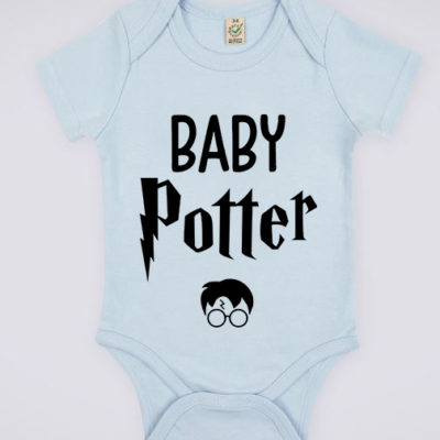 Image de body bleu pour bébé "Baby Potter - Harry Potter" - MCL Sérigraphie