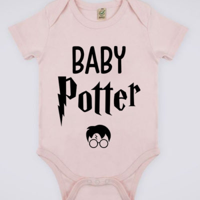 Image de body rose pour bébé "Baby Potter - Harry Potter" - MCL Sérigraphie