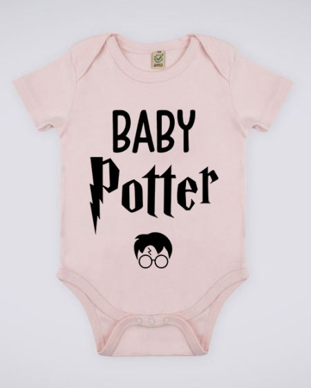 Image de body rose pour bébé "Baby Potter - Harry Potter" - MCL Sérigraphie