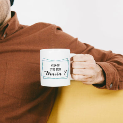 Image de mug "Veux-tu être mon témoin ?" - MCL Sérigraphie