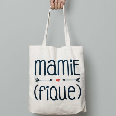 Image de tote-bag "Mamie-Fique" - MCL Sérigraphie