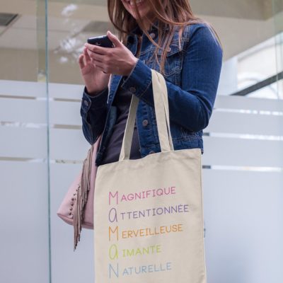 Image de tote-bag "Maman" - MCL Sérigraphie