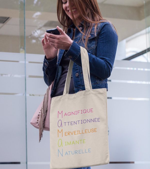 Image de tote-bag "Maman" - MCL Sérigraphie