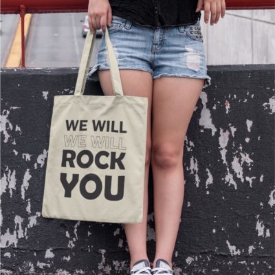 Image de tote-bag "We will rock you - Queen" - MCL Sérigraphie