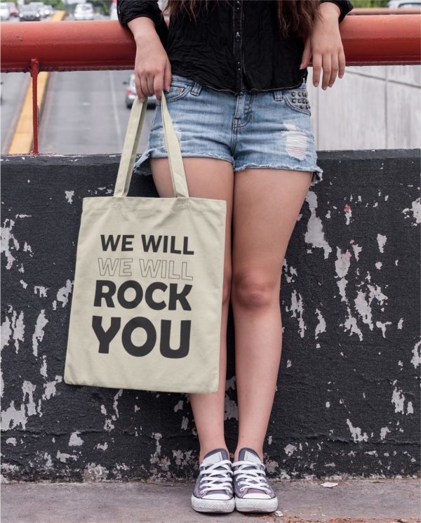 Image de tote-bag "We will rock you - Queen" - MCL Sérigraphie