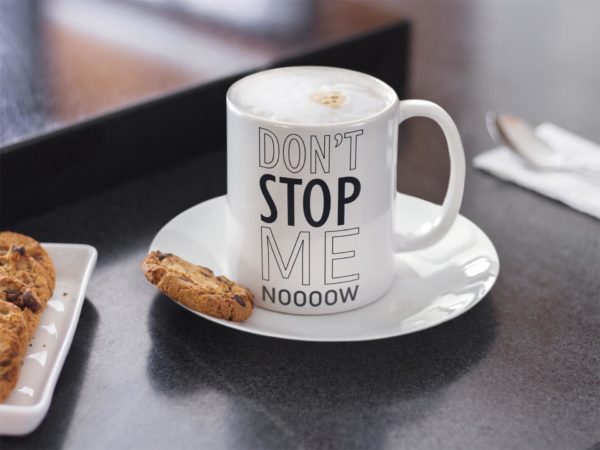 Image de mug "Don't stop me now - Queen" - MCL Sérigraphie