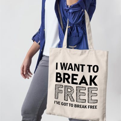 Image de tote-bag "I want to break free - Queen" - MCL Sérigraphie