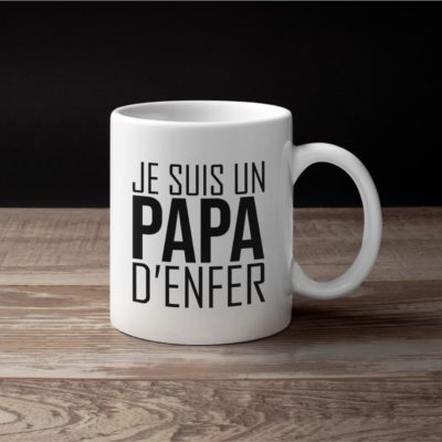 Image de mug "Je suis un papa d'enfer" - MCL Sérigraphie