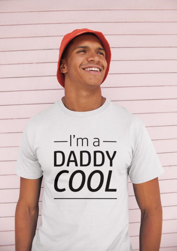 Image de t-shirt blanc pour homme "I'm a Daddy Cool" - MCL Sérigraphie