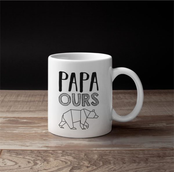 Image de mug "Papa ours" - MCL Sérigraphie