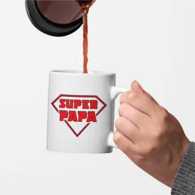 Image de mug "Super papa" - MCL Sérigraphie