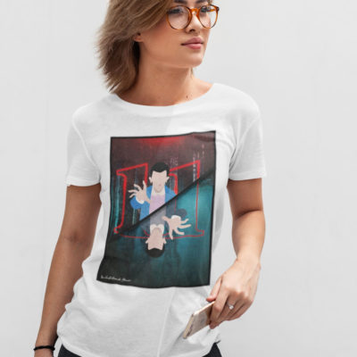 Image de t-shirt blanc pour femme "Stranger Things" - MCL Sérigraphie