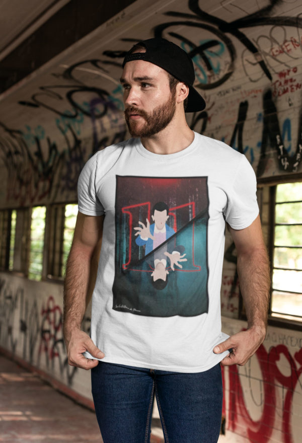 Image de t-shirt blanc pour homme "Stranger Things" - MCL Sérigraphie