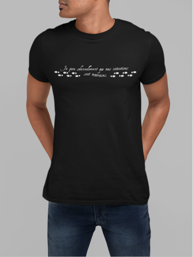T-shirt blanc pour homme "Carte de Maraudeur - Harry Potter"- MCL Sérigraphie Image de t-shirt noir pour homme "Carte de Maraudeur - Harry Potter"- MCL Sérigraphie