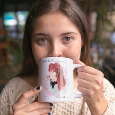 Image de mug "Mylène Farmer" - MCL Sérigraphie