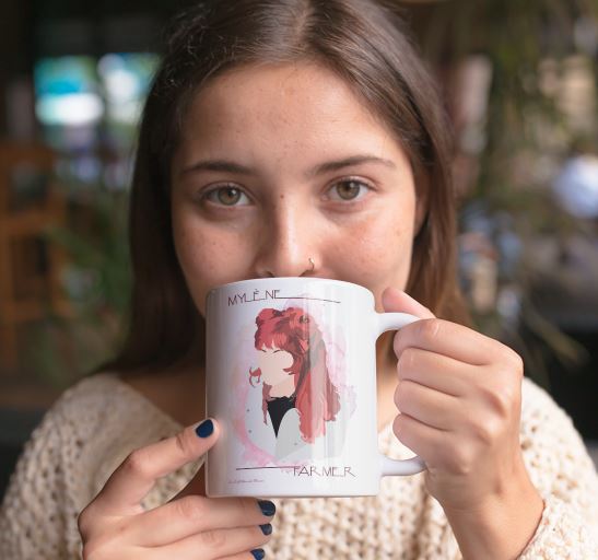 Image de mug "Mylène Farmer" - MCL Sérigraphie