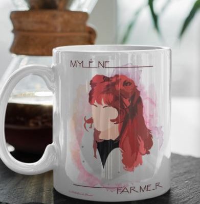 Image de mug "Mylène Farmer" - MCL Sérigraphie