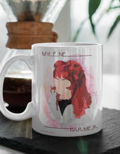 Image de mug "Mylène Farmer" - MCL Sérigraphie