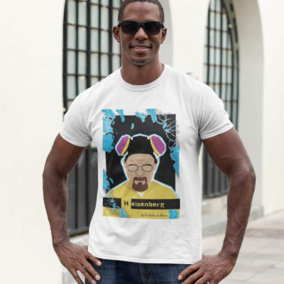 Image de t-shirt blanc pour homme "Heisenberg" - MCL Sérigraphie