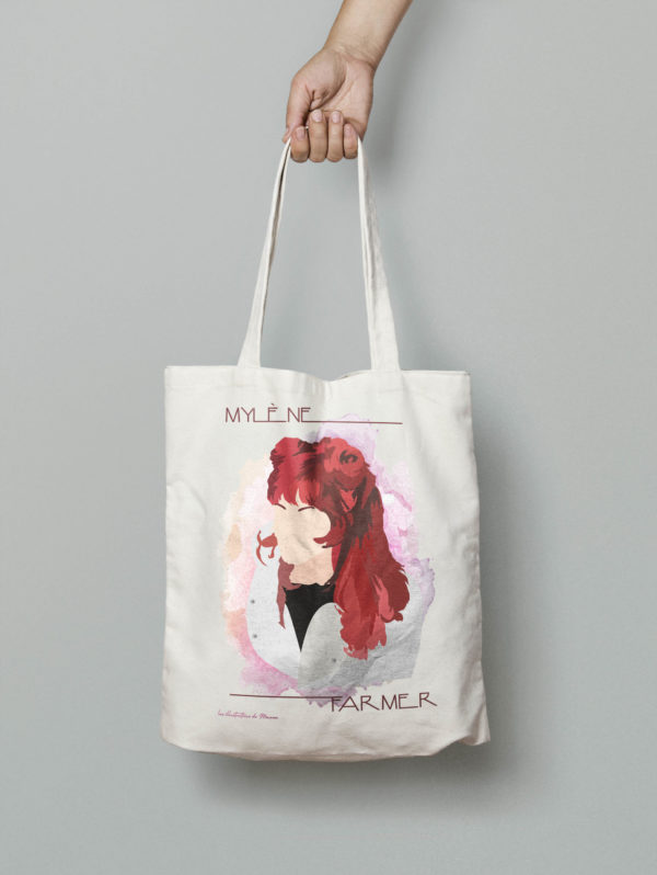 Image de tote-bag "Mylène Farmer" - MCL Sérigraphie