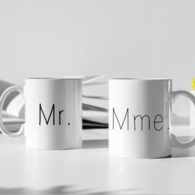 Image de duo de mugs "Mr/Mme" - MCL Sérigraphie