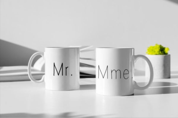 Image de duo de mugs "Mr/Mme" - MCL Sérigraphie