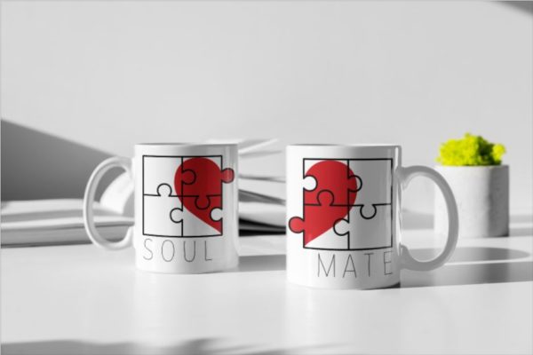 Image de duo de mugs "Soul/Mate" - MCL Sérigraphie