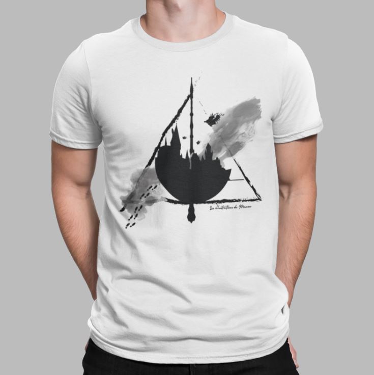 T-shirt blanc homme "Harry Potter - Poudlard" - MCL Sérigraphie Image de t-shirt blanc homme "Harry Potter - Poudlard" - MCL Sérigraphie