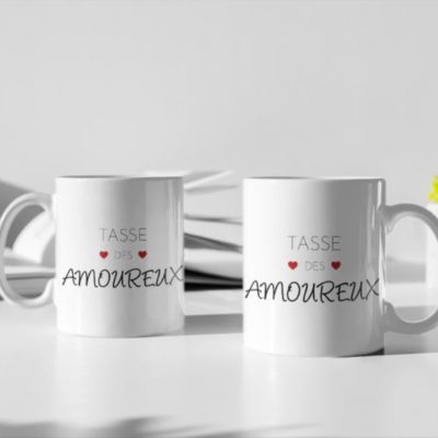 Image de duo de mugs "Tasse des amoureux" - MCL Sérigraphie