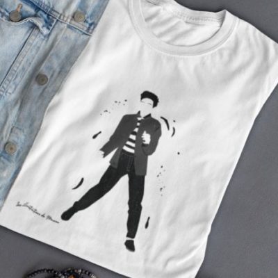 Image de t-shirt blanc homme "Elvis Presley" - MCL Sérigraphie