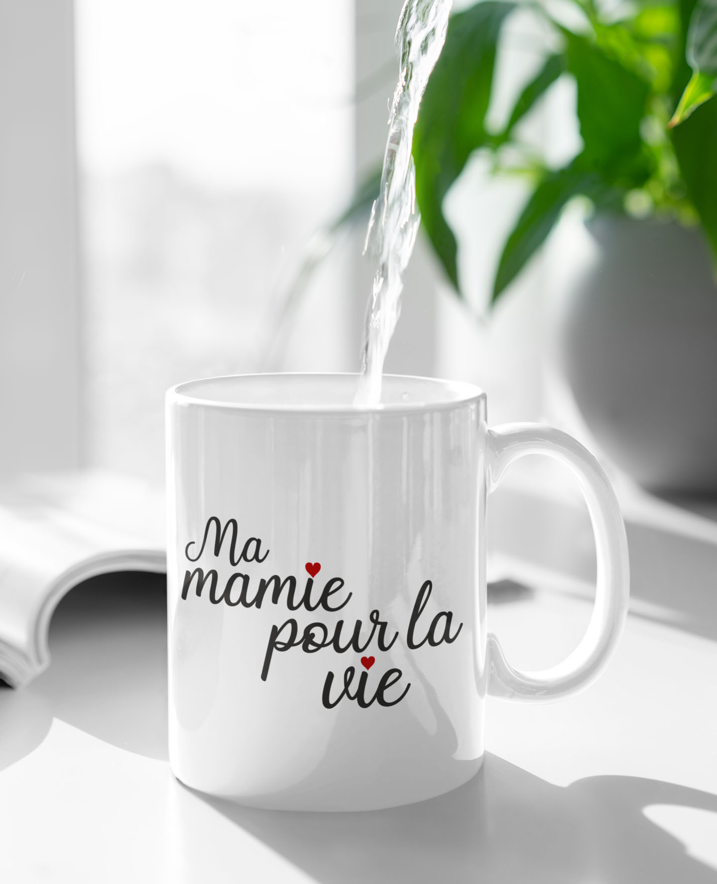 Mug "Ma mamie pour la vie" - MCL Sérigraphie Image de mug "Ma mamie pour la vie" - MCL Sérigraphie