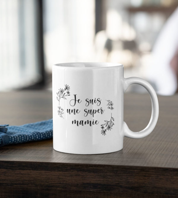 Image de mug "Je suis une super mamie" - MCL Sérigraphie