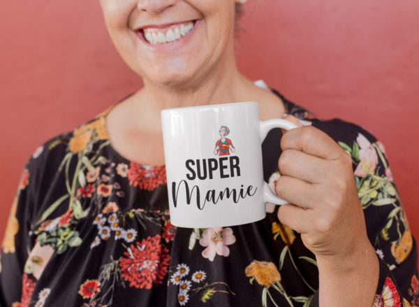 Image de mug "Super mamie" - MCL Sérigraphie