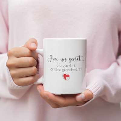 Image de mug "Tu vas être arrière grand mère"-MCL Sérigraphie