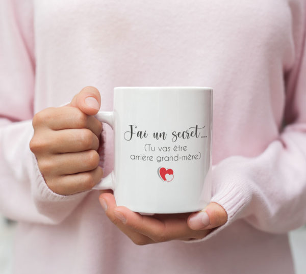 Image de mug "Tu vas être arrière grand mère"-MCL Sérigraphie