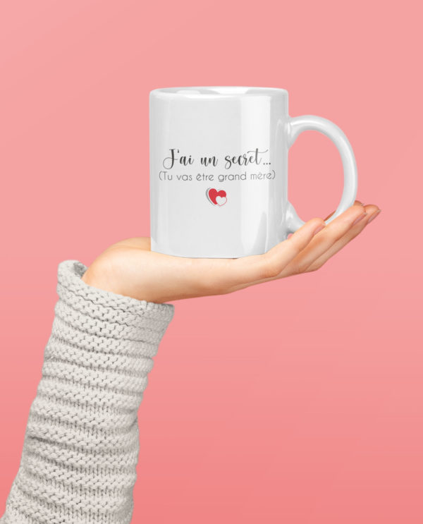 Image de mug "tu vas être grand-mère"-MCL Sérigraphie