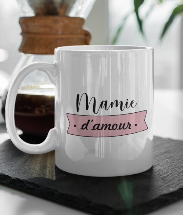 Image de mug "Mamie d'amour" - MCL Sérigraphie