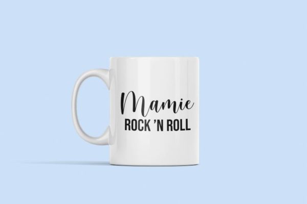 Image de mug "Mamie Rock'N Roll"- MCL Sérigraphie