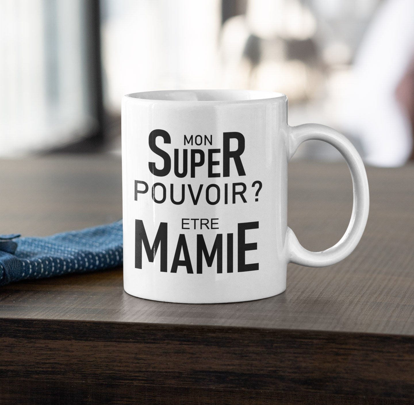 Mug "Mon super pouvoir ? Etre mamie" - MCL Sérigraphie Image de mug "Mon super pouvoir ? Etre mamie" - MCL Sérigraphie