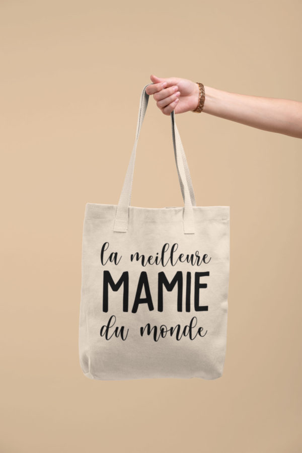 Image de tote-bag"La meilleure mamie du monde" - MCL Sérigraphie