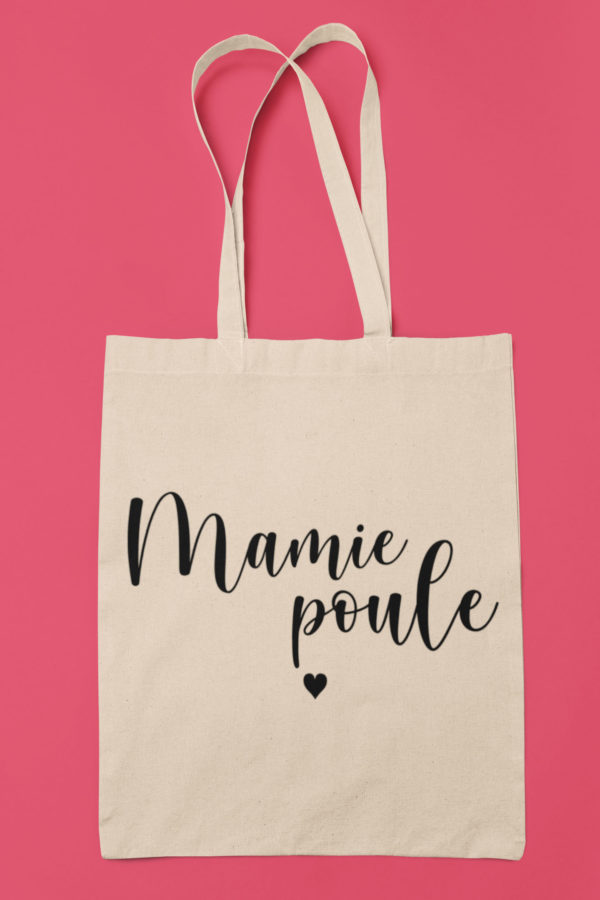 Image de tote-bag "Mamie Poule" - MCL Sérigraphie