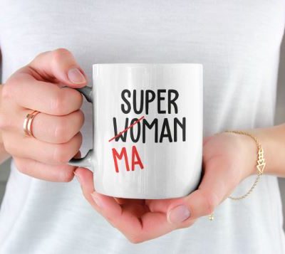 Image de mug "Super maman" - MCL Sérigraphie