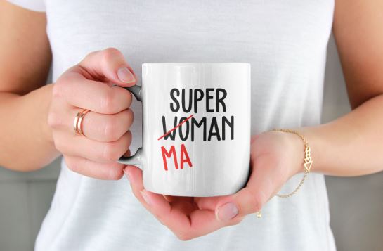 Image de mug "Super maman" - MCL Sérigraphie