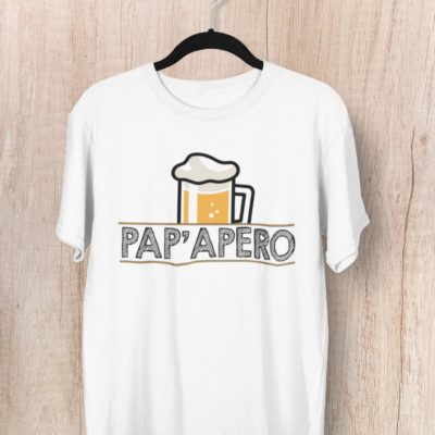 Image de t-shirt blanc homme "Pap'apéro" - MCL Sérigraphie