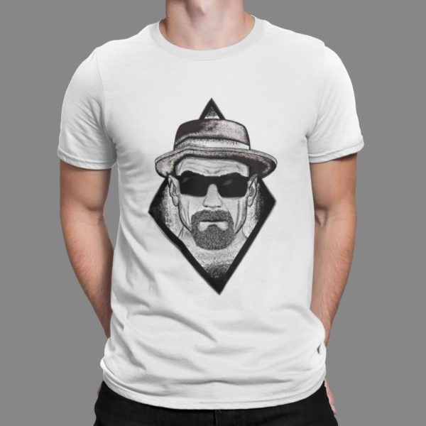 Image de t-shirt blanc homme "Heinseberg" - MCL Sérigraphie