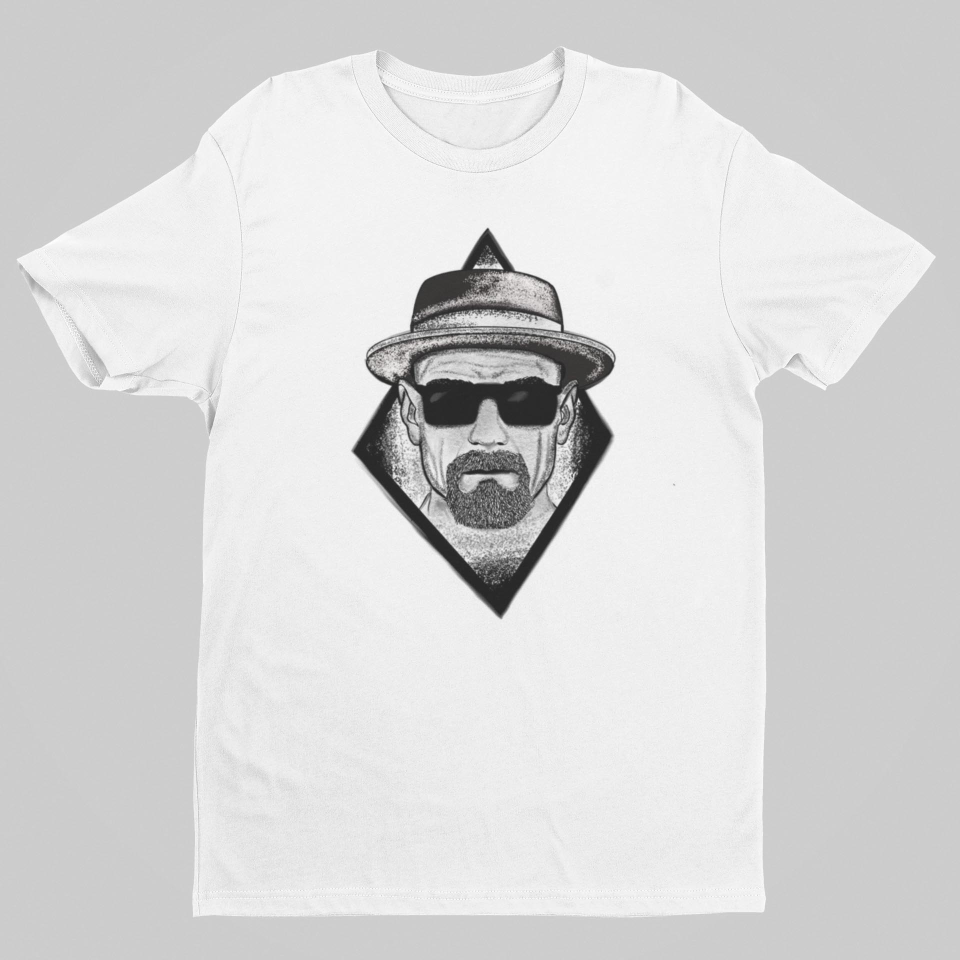 T-shirt blanc homme "Heinseberg" - MCL Sérigraphie Image de t-shirt blanc homme "Heisenberg" - MCL Sérigraphie