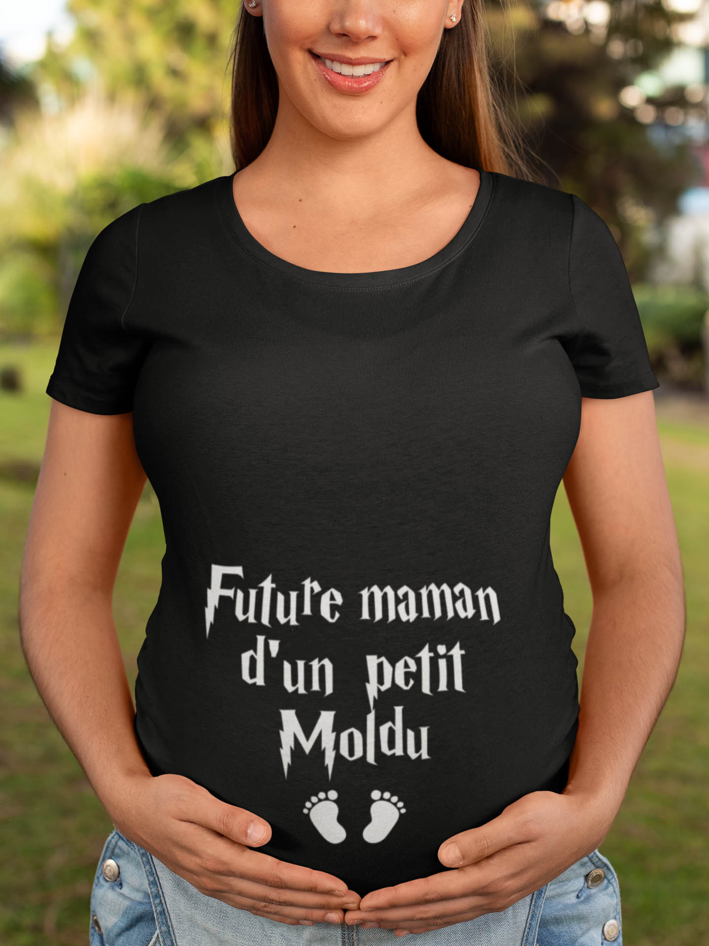 T-shirt l Future maman d'un petit Moldu l MCL Sérigraphie