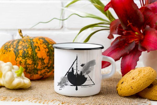 Image de mug emaillé "Poudlard" x Les Illustrations de Manon - MCL Sérigraphie