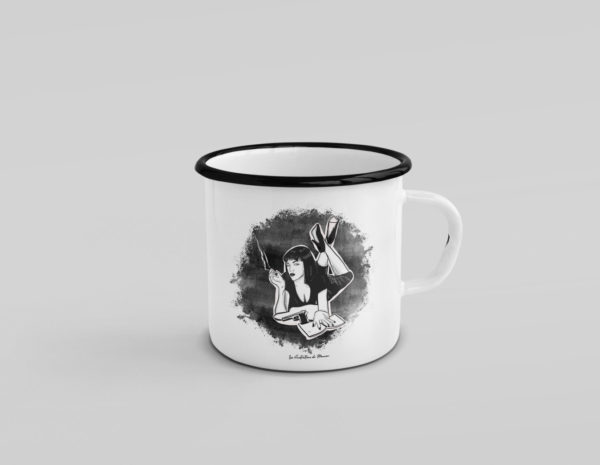 Mug émaillé - Mia - Pulp Fiction - MCL Sérigraphie