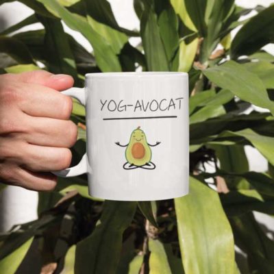 Image de mug blanc "YOG-AVOCAT"-MCL Sérigraphie